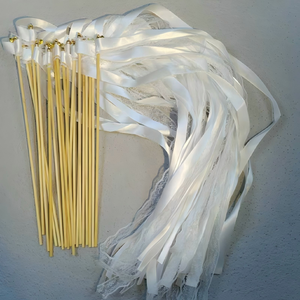 Baguette magique de fée de style européen avec ruban et fleur en dentelle pour décoration de fête de <span class=keywords><strong>mariage</strong></span> - Product Image 3