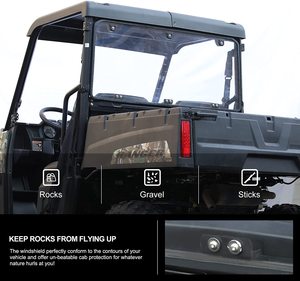 Kính Chắn Gió Phía Sau Hạng Nặng Tương Thích Cho 2015-2021 Polaris <span class=keywords><strong>Ranger</strong></span> Midsize <span class=keywords><strong>570</strong></span> Phụ Kiện - Product Image 4