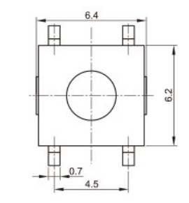 SMD SMT xúc giác chiếu sáng cảm ứng PPA LCP 6.2*6.2 đen đỏ <span class=keywords><strong>mini</strong></span> tact chuyển đổi - Product Image 6