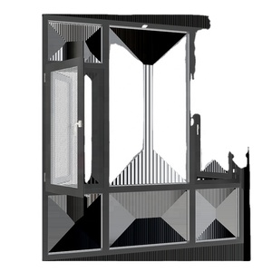 Puertas de cristal ventanas correderas de acero de aluminio - Product Image 3
