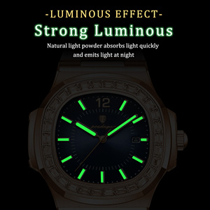 <span class=keywords><strong>Orologio</strong></span> da Uomo al Quarzo in Acciaio Inossidabile <span class=keywords><strong>Oro</strong></span> <span class=keywords><strong>Rosa</strong></span>, Impermeabile e Luminoso, Vendita all'Ingrosso dalla Fabbrica Poedagar - Product Image 3