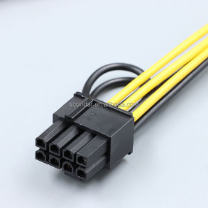 สายแยกไฟ PCIe แบบ 8 พิน ตัวเมีย เป็น 8 พิน ตัวผู้คู่ (6+2) ความยาว 20 ซม. สายทองแดงเคลือบดีบุก 18AWG สำหรับการ์ดจอ GPU และแหล่งจ่ายไฟ PSU - Product Image 3