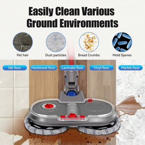<span class=keywords><strong>Brosse</strong></span> de <span class=keywords><strong>nettoyage</strong></span> pour sols humides et secs pour aspirateur vertical électrique <span class=keywords><strong>Dyson</strong></span> V11 V10 V8 <span class=keywords><strong>V7</strong></span> V15, tête de <span class=keywords><strong>brosse</strong></span> de rechange pour aspirateur - Product Image 2