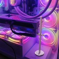 Support de GPU de bureau compatible 4060 7900 en alliage d'aluminium avec base magnétique verticale en stock