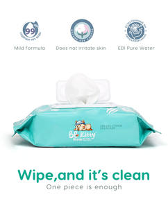 Lingettes pour le visage BB Kitty, hypoallergéniques, lingettes pour bébé Haisenpet, humides avec de l'eau pure pour les enfants et les bébés - Product Image 2