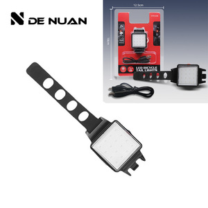 Luz Trasera para Bicicleta De Nuan, LED Recargable, IPX4, 4 Modos, Luz Trasera para Bicicleta de Montaña, Accesorio para Ciclismo Nocturno - Product Image 1