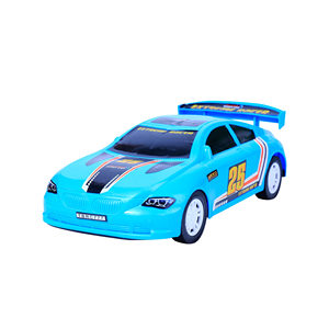 Voiture de course sportive bleue pour enfants, modèle de véhicule de rue en plastique, emballée en boîte - Product Image 1