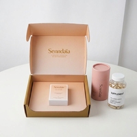 Boîte d'emballage pour vitamines, boîte cadeau rigide en carton recyclé imprimée recto-verso pour compléments alimentaires