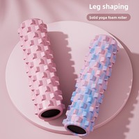 Rodillo de Espuma Sólida PVCEVA Mace Camuflaje 45cm, Herramienta de Masaje para Relajación Muscular y Apertura de Espalda para Pilates y Yoga