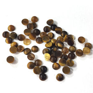 Cuentas Sueltas de Piedra Natural Ojo de Tigre de 3mm y 4mm, Planas y Lisas para la Elaboración de Joyería - Product Image 6