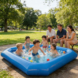 <span class=keywords><strong>Piscina</strong></span> Inflable Multiusos Keyubo <span class=keywords><strong>de</strong></span> PVC <span class=keywords><strong>de</strong></span> 8*8*0.6m, para Natación, Camping, Juegos Acuáticos para Niños, Resistente a los Rayos UV, Ligera y Portátil - Product Image 2