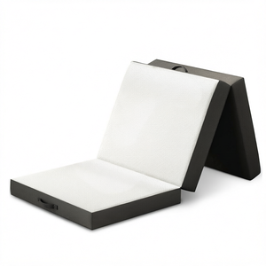 Matelas en mousse à mémoire de forme convertible et pliable en trois parties pour hôtels et usage domestique, massage, voyage, camping, yoga - Product Image 1