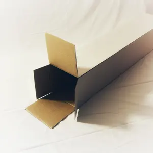 Гибкая печать с индивидуальным логотипом, плоская упакованная трубка, доставка, прочная длинная Гофрированная коробка