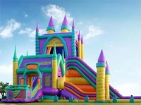 Tela Inflable Resistente a Desgarros, con Protección UV, Hermética e Impermeable, Recubierta de PVC, para Casas Inflables