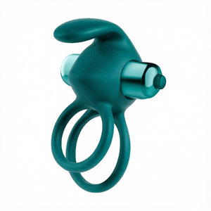 Anneaux vibrants en silicone pour la stimulation clitoridienne, double anneau pour la langue, plaisir adulte, contrôle électrique - Product Image 4