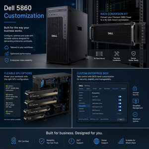 Miglior <span class=keywords><strong>Prezzo</strong></span> <span class=keywords><strong>Dell</strong></span> <span class=keywords><strong>Precision</strong></span> 5860 Tower, Workstation PC Tower con Processore Intel Xeon Serie W per Ingegneria e Data Center - Product Image 5