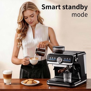 <span class=keywords><strong>Machine</strong></span> à café <span class=keywords><strong>expresso</strong></span> semi-automatique de style italien avec moulin <span class=keywords><strong>intégré</strong></span>, 20 bars, mousseur à lait vapeur, acier inoxydable, usage domestique - Product Image 2