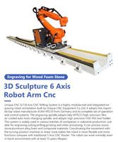 Machine à sculpter le marbre en 3D, robot de fabrication de sculptures en marbre, machine à graver la pierre de granit, robot KUKA à 7 axes CNC, à vendre