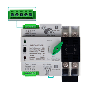 Ats fotovoltaik invertör 220V üç fazlı anahtarlama ayırmadan güç otomatik Transfer anahtarı WFQ4-125/2P PC hane