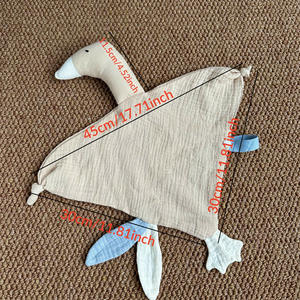 Couvertures d'emmaillotage de sécurité en mousseline de coton pour bébé à la mode mignonnes décoratives pour la maison oie bébé couette - Product Image 4