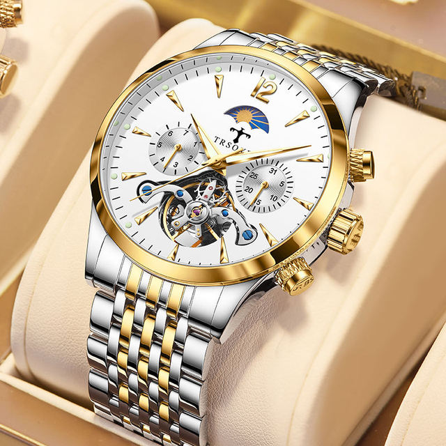 Top Selling Model Luxury Watch Waterproof Luminous Stainless Steel Fashion Luxury Men's Wristwatches Automatic Mechanical Watch