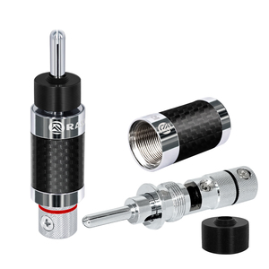 Rhodium placage Haute fidélité anti-oxydation 4mm haute tension fiche banane - Product Image 2