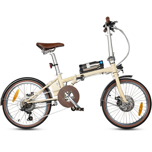 Vélo électrique pliable EU spot 36 V 250 W, cadre en acier chromoly 20*1,35 pouces, moteur à moyeu arrière 7 vitesses, vélo de ville pour trajets urbains - Product Image 1