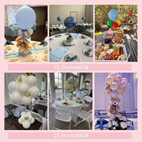 Ensemble de supports de ballons en acrylique transparent pour décoration de pièce maîtresse de table présentoirs réglables en hauteur