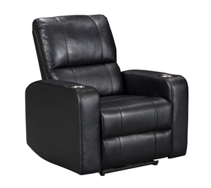 Sillón Reclinable Eléctrico de Cuero Negro CY para Cine en Casa, Sofá con Reposacabezas Eléctrico, Masaje de Lujo, Extensible, VIP, Sala de Cine - Product Image 4