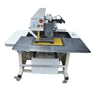 Láser automática de bolsillo abierto patrón plantilla de diseño de jeans camisa de bolsillo welting máquina de coser industrial