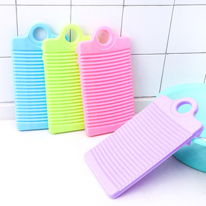 Mini planche à laver en plastique épaissie, antidérapante, pour usage domestique, vert, rose, violet, bleu - Product Image 2