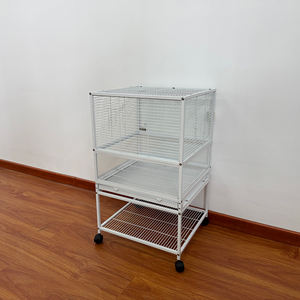 Vente en gros de cages confortables pour petits animaux, cages à oiseaux en métal à un, deux ou trois niveaux avec design de cloison - Product Image 3