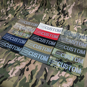 Reflective Square MC Fabric Letter Kunden spezifisches Design BENUTZER DEFINIERTE Uniform-Embleme mit Klett verschluss Mehrere Farbstile Patch - Product Image 3