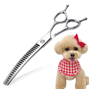 Professional Dog Grooming Scissors Curved <b>Thinning</b> Pet Scissors Premium Quality Japan 440c Dog Scissors - Product Image 1