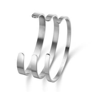 Brazalete de Acero Inoxidable 316L para Mujer y Hombre, Muestra Gratis, Grabado Personalizado con Mensaje Inspirador, Pulseras Personalizadas - Product Image 3