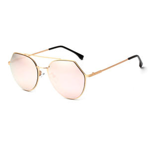 Lunettes de soleil irrégulières Qianai, monture argentée, verres mercure, protection UV400, légères, unisexe, type 3, H3-1102 - Product Image 5