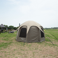 Tente gonflable portative d'air grand dôme imperméable et automatique de camping extérieur de 2 personnes fait de tissu d'Oxford