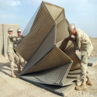 Barrière défensive pliable en maille extensible galvanisée personnalisée pour mur de protection contre les inondations