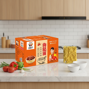 Mie Telur Kuning Rendah Garam Sehat 3Kg dalam Wadah Besar, Grosir Pabrik, Dapat Disesuaikan, dengan Kemasan Kotak/Kantong Premium Pabrik