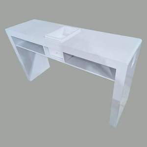 Table de manucure professionnelle en acier inoxydable de luxe léger, exclusive et très vendue, pour technicien(ne) en ongles, utilisation en salon de beauté ou en salon. - Product Image 2
