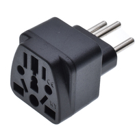 Adaptateur de prise électrique universel 10A 250V pour 3 broches 5 prises CE ROHS ABS+Cuivre Adaptateur de voyage pour usage européen