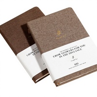 Carnet A5 personnalisable haut de gamme avec couverture rigide en PVC recouverte de tissu, idéal pour les réunions de travail et les procès-verbaux, utilisation créative