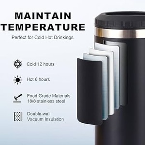 Thermos isotherme en acier inoxydable 4 en 1 pour canettes et bouteilles de bière de 12 oz, idéal pour le camping - Product Image 6
