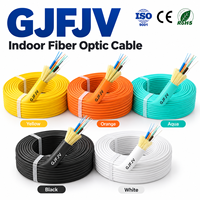 Câble Fibre Optique Intérieur LSZH PVC GJFJV à Gaine Tense 4, 6, 8, 12, 24 Cœurs pour Salle de Télécommunications, Centre de Données et Réseau Intérieur