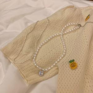 Offres Spéciales coréen mode perles collier perle ensemble de bijoux et véritable perle d'eau douce et perle ensemble de bijoux femmes pour cadeau de mère - Product Image 4