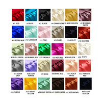 Kain Satin Sutra Mulberry 30 MM 100% Tebal 77 Warna Pewarna Serbaguna untuk Pernikahan, Gorden, Pakaian Tidur, Rok, Bantal, Rompi, Anak Perempuan