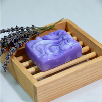 Savon artisanal de luxe en spirale à la lavande, antiseptique, marque privée, savon naturel pour les mains, parfum personnalisé, fabrication OEM/ODM, directement de l'usine