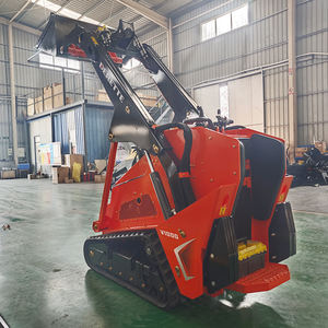 Minicargadora compacta frontal China barata con bomba Kubota <span class=keywords><strong>Hanso</strong></span> V1000, ideal para principiantes y con dirección eficiente - Product Image 6