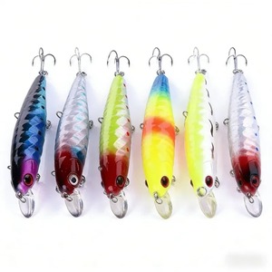 Leurre dur en silicone ABS Minnow Live Bait, flottant en eau moyenne, pour la pêche en eau salée de la bonefish, du marlin, du snapper et du zander - Product Image 2
