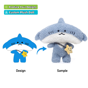 Unisex Tùy Chỉnh Cá Mập Đồ Chơi Thiết Kế Mới Siêu Mềm Sang Trọng Thú Nhồi Bông PP Bông Thêu Cho Căng Thẳng Cứu Trợ Odm Tùy Chỉnh - Product Image 2